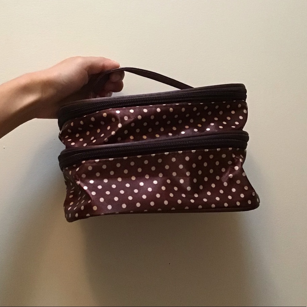 Travel Two Tiered Makeup Bag